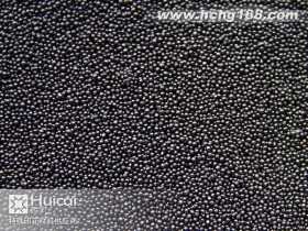 SA049小号黑色印花胶珠